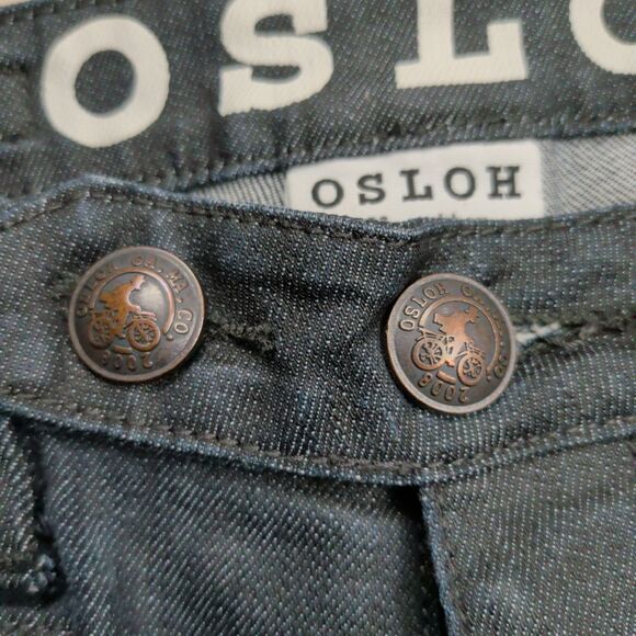 Osloh Jeans Mens 30x27 Blue Lane Trouser No 9 Pants Straight Cycling Biking - Picture 6 of 16